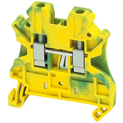 Schneider Electric Schneider csavaros egyszintes földelőkapocs 1x1 csatlakozás 6, 2 mm 4 mm2 zöld-sárga (NSYTRV42PE) (NSYTRV42PE)