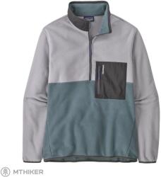Patagonia Microdini 1/2 cipzáras P/O pulóver, újzöld, sószürke (L)