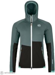 ORTOVOX Fleece Rib Hoody női pulóver, sötét sarki szürke (S)