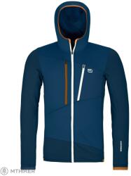 ORTOVOX Fleece Grid kapucnis pulóver, mély/óceánkék (XL)