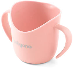 BabyOno tanulópohár - ergonómikus 6hó pasztell rózsaszín 1463/07 - babamarket
