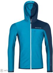 ORTOVOX Fleece Light Grid pulóver, hegyi kék (XL)