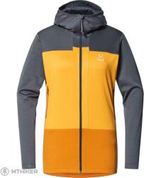 Haglöfs ROC Flash Mid női pulóver, sötétszürke/sárga (XL)