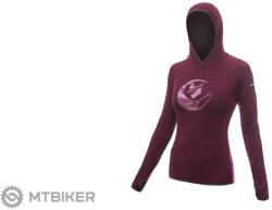 Sensor Merino Upper Fox női pulóver, port piros (XL)