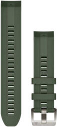 Garmin Curea Garmin Quickfit 22 mm, silicon, verde închis, cataramă din oțel (MARQ)