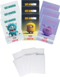 Herlitz Pachet 10 caiete + coperti A5, 48 file, matematica, Cute Monster, Herlitz PCKHZ9495350COP
