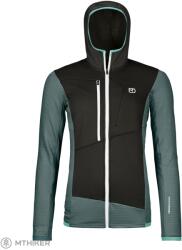 ORTOVOX Fleece Grid női pulóver kapucnival, dark arctic grey (M)