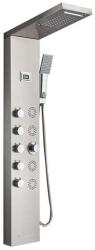  Zuhanypanel, Blackswan, M8017 típusú nikkel modell digitális kijelzővel, vízesés csapteleppel és SPA funkciókkal, méret 114 cm