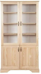 Komforttéka Janó Fenyő Vitrin - 2 Ajtós - 13