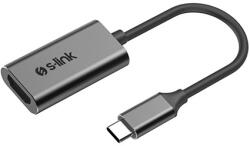 S-Link Átalakító - SW-U512 (USB Bemenet: USB Type-C apa, Kimenet: HDMI, 4K, 30Hz, fém, szürke) 32337 (32337)