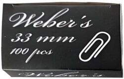  Weber' s Iratkapocs - Fém - 33 mm - 100 db (VL03-00124)