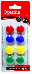 OPTIMA Táblamágnes OPTIMA 20mm 8 darabos vegyes színű 22450 (22450)