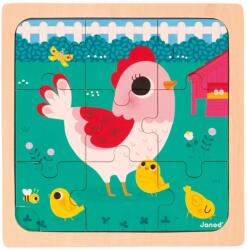Janod Puzzle din lemn Janod - Hen House (J07110) Puzzle