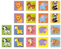 Viga Toys Viga Puzzle Set - Animale în două piese, 36 de piese (50842) Puzzle