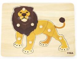 Viga Toys Puzzle educațional Montessori Viga - Lion (44602) Puzzle