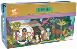 Floss and Rock Puzzle pentru copii Floss and Rock - Dino, 60 piese (43P6371)