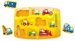 Hape Puzzle din lemn Hape - Utilaje pentru constructii (H1407)