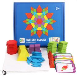 Kruzzel Puzzle din lemn Kruzzel - Forme geometrice (KRU17253) Puzzle