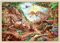 Goki Puzzle din lemn pentru copii Goki - Fosile de dinozauri, 96 piese (57395) Puzzle