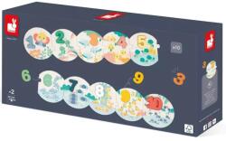 Janod Puzzle educațional din lemn - Primul meu puzzle cu numere (J08042) Puzzle