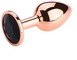 Passion Labs Dop Anal Charm Anal Plug Large, Rose Gold, Piatra Negru, Passion Labs