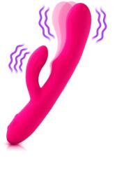 FemmeFunn Vibrator Ultra Rabbit FemmeFunn, 21 Moduri Stimulatoare, Silicon Premium, USB, Roz, 24.6 cm Vibrator