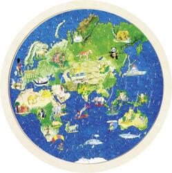 Goki Puzzle din lemn Goki - Glob (57666) Puzzle