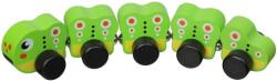 Cubika Set de jucării din lemn pe roți Cubika - Caterpillar (15405) Figurina