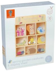 Orange Tree Toys Set de joc Orange Tree Toys - Animale din lemn pentru grădină (OTT26329)