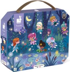 Janod Puzzle in valiza pentru copii Janod - Zane si nuferi, 36 piese (J02649) Puzzle