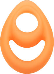 CalExotics Alpha Glow-In-The-Dark Liquid Silicone Teardrop Ring Orange