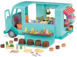 Battat Lil' Woodzeez - Set de joacă cu cutie închisă Fast Food Truck (BT6152Z) Figurina