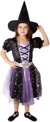 Rappa Costum de vrăjitoare pentru copii negru-violet (M) e-ambalaj (RP231481) Costum bal mascat copii