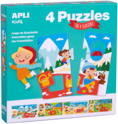 APLI Joc-puzzle de asociere APLI - Anotimpuri (17895) Puzzle