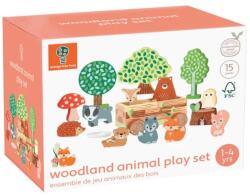 Orange Tree Toys Set de joacă Orange Tree Toys - Animale din pădure cu cărucior (OTT11197) Figurina