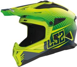 LS2 MX708 Fast II Duck motokrossz bukósisak zöld-sárga