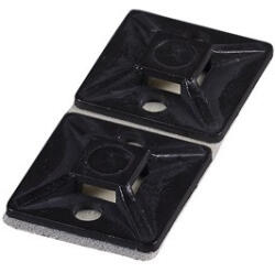 TRACON TALP271 100db/csomag 27x27 mm fekete kábelkötegelő talp (TALP271) - haztartasibolt