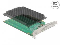 Delock PCI Express x16 kártya - 4 x belső NVMe M. 2 Key M hűtőbordával - elágazás (90054) - dellaprint