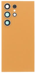 Samsung S928 Galaxy S24 Ultra akkufedél (hátlap) kamera lencsével és ragasztóval, narancs (OEM)