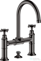 Hansgrohe AXOR MONTREUX felsőhidas mosdó csaptelep automata leeresztővel, polírozott fekete króm 16510330 (16510330)