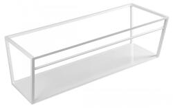 SAPHO Ska mosdótartó keret pult alá 120x40x46 cm, fehér MDF polccal, matt fehér SKA114 (SKA114)