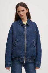 Calvin Klein Jeans farmerdzseki női, sötétkék, téli, oversize, J20J224717 - sötétkék L