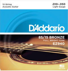 D'Addario EZ940 12-String 10-50 - 12 húros akusztikus