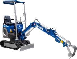 Graecus Miniexcavator EB12-XL 1.2 tone, senile reglabile, 14 CP Motor KUBOTA D722 3 cilindrii Diesel, sistem hidraulic (10000410)