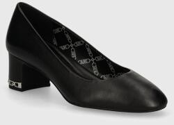 MICHAEL Michael Kors bőr flip-flop June fekete, magassarkú, 40T4JUMP1L 001 - fekete Női 37