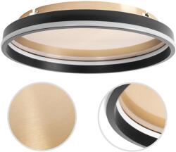 Toolight Szerszámlámpa, LED mennyezeti lámpa 40cm, 22W, APP1464, fekete-arany, OSW-07981 (OSW-07981)