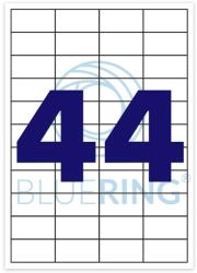 BLUERING Etikett címke, 48, 5x25, 4mm, 100 lap, 44 címke/lap Bluering® (BRET133) - tintasziget
