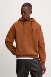 APC A. P. C. pamut melegítőfelső hoodie boxy petit vpc barna, férfi, nyomott mintás, kapucnis, COHBR. H27917 - barna L