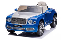 Hollicy Masinuta electrica pentru copii Bentley Mulsanne 90W cu roti moi si scaun tapitat, albastru