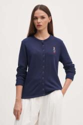 Ralph Lauren kardigán sötétkék, női, könnyű, 211955298 - sötétkék XS